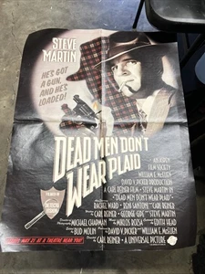 DEAD MEN DON'T WEAR PLAID, NM orig 1-sh / poster film [Steve Martin] - 1982 - Foto 1 di 8