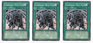 Yugioh- 3X Legendary Ebon Steed - Common - STON-EN040 - Light Play - Picture 1 of 1