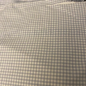 DUE set lenzuola gemelle vintage JC Penney blu chiaro classico Gingham percalle 200 TC - Foto 1 di 6