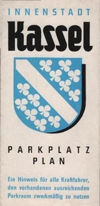 Innenstadt Kassel : Parkplatzplan. Ein Hinweis für alle Kraftfahrer, den vorhand - Picture 1 of 1