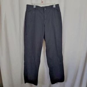 Lee Damenhose schwarz Baumwolle Elasthan Größe 16 lang lockere Passform an der Taille gebraucht, in einwandfreiem Zustand - Bild 1 von 9