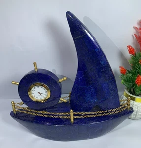 Dekorationsstück Boot mit Uhr für Wohndeko - Picture 1 of 9