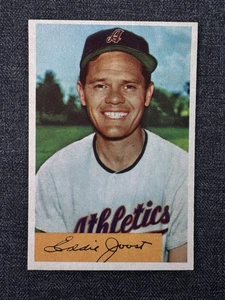 1954 BOWMAN BASEBALL CARD #35 EDDIE JOOST PHILADELPHIA ATHLETICS NRMT SHARP! - Picture 1 of 2