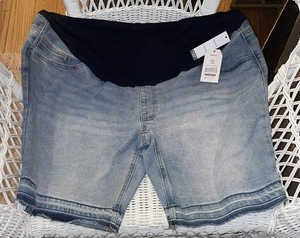 Time And Tru Umstandsjeans Shorts mit durchgehendem Einsatz Gr. XXL (20) Neu mit Etikett - Bild 1 von 4