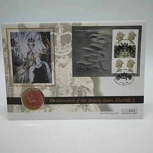 Vintage 2000 Queen Elizabeth II Coronation Coin First Day Cover - Picture 1 of 14