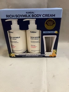 KUNDAL Rich Soymilk Creamy Body Cream 500ml+500ml - Picture 1 of 2