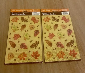 Stickety-Doo-Da Stickers by American Greetings Gold Foil Leaves Fall NEW SEALED - Picture 1 of 3