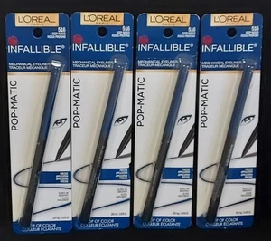 (4) L'Oreal Infallible Never Fail Mechanical Eyeliner~Pop-Matic~#516 Deep Indigo - Picture 1 of 2