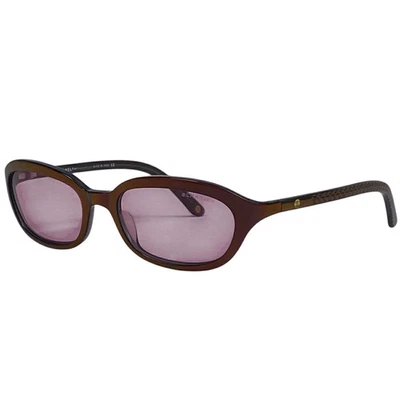 Chanel 5009 Matelasse Coco Mark Sunglasses Brown Frame Purple Lens Made in Italy - Image 1 of 4