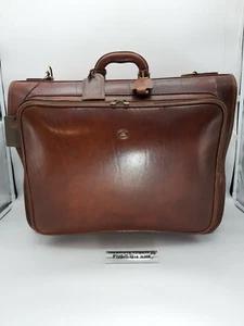 Porta Abiti in Pelle con Manico e Tracolla, Unisex, Marrone, 075610 The Bridge - Picture 1 of 12
