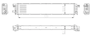 ENFRIADOR NRF 50037, CENTRO DE BATERÍA DE ACCIONAMIENTO, DELANTERO, INFERIOR PARA AUDI - Imagen 1 de 7