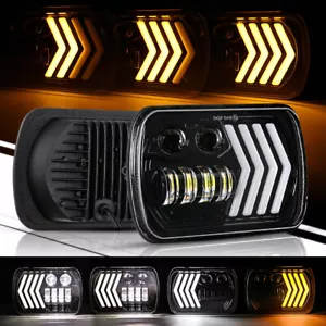 Par de faros LED altos bajos DRL para camioneta Nissan D21 1986-1994 7x6" - Imagen 1 de 12