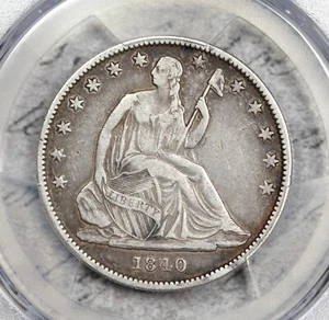 1840 (O) Reverse of 1838 Medium Letters Seated Liberty Half Dollar PCGS F15! - Picture 1 of 3