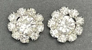 15MM 2PCS Rhinestone Craft Accessories Bling Alloy For Weddings - Picture 1 of 3
