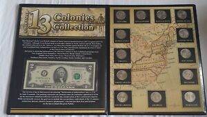 Highly Sought After 13 Colonies US Quarters Set Father's Day Present Gift 👀