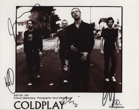 Coldplay - Singers - Signed Photo - COA (18672) Cover