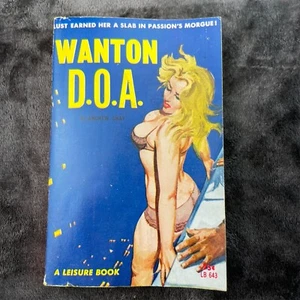 Vintage Pulp Sleaze Paperback GGA Wanton DOA Andrew Shay 1964 Leisure Book - Picture 1 of 8