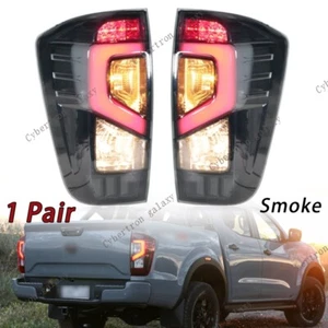 For Nissan Frontier Navara NP300 D23 2015-2023 Pair Smoke Rear Tail Lights - Picture 1 of 13