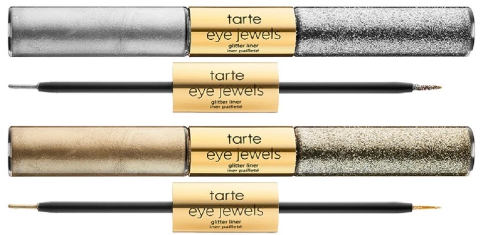 TARTE Tarteist WHITE GOLD Pro EYE JEWELS GLITTER LINER Eyeliner BNIB Silver - Image 1 of 4