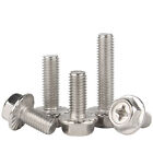 Serrated-Flange Hex Head Phillips Screws 304(A2) Stainless Steel M3 M4 M5