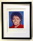 ANDY WARHOL | MICHAEL JACKSON SIGNED VINTAGE PRINT | MATTED AND FRAMED