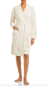 NEW Barefoot Dreams Cozy Chic Scattered Skulls Robe Cream/Stone Size Large L NWT - Picture 1 of 1