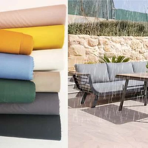 Darcy Textured Water Repellent Outdoor Garden Furniture Upholstery Fabric - Picture 1 of 27