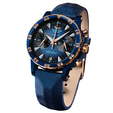 Vostok Europe Undine Lady Line Chronograph VK64-​515E628 Blue with Changeable Tapes