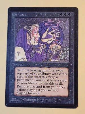 Darkpact Limited Edition Beta Reserved List Rare MTG Magic Card Quinton Hoover  - Image 1 of 4