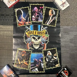 GUNS N ROSES GENUINE AUTHENTIC VINTAGE 1991 RARE POSTER 22.5”x34.5” - Picture 1 of 10