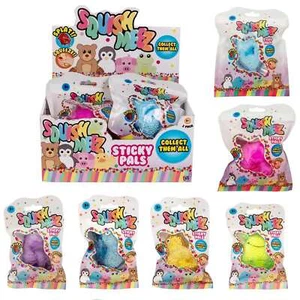 Squish-Meez Sticky Pals 12 Pack | Soft Squishy Fidget Toys Sensory Stress Relief - Picture 1 of 7