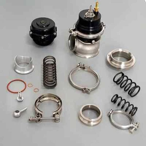 60MM GT2 Adjustable Turbo External WASTEGATE 24PSI+50mm BOV Blow off velave BK - Foto 1 di 1