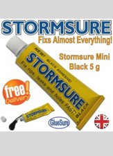 STORMSURE BLACK FLEXIBLE REPAIR ADHESIVE GLUE TENT WADERS RIPS HOLES BOOTS ETC
