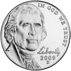 2009 D BU Jefferson nickel d'un rouleau de banc nouvellement ouvert