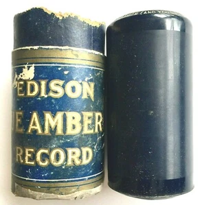 ANTIQUE 1915 "WHEN I WAS A DREAMER" VOCAL EDISON BLUE AMBEROL CYLINDER #2680 - Picture 1 of 3