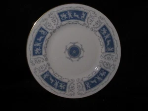 Assiette à salade lisse bleu Coalport Revelry vintage os Chine fabriquée en Angleterre - Photo 1/1