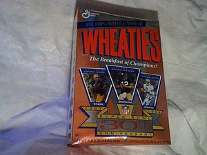 1995 WHEATIES SUPER BOWL CEREAL BOX FULL,Bart Starr,Terry Bradshaw,Troy Aikman - Picture 1 of 4