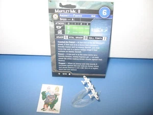 =Axis Allies War at Sea FLANK SPEED Martlet Mk. II 9/40 con scheda= - Foto 1 di 1