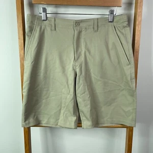 Under Armour Shorts Youth Extra Large Green Khaki Chino Flat Front Outdoor - Picture 1 of 12