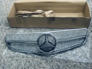 Silver Front Grill For 2010-2013 Mercedes Benz W207 C207 E-Coupe E550 E350 E250 - Picture 1 of 11
