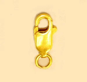 REAL 22k solid gold 916 lobster clasp lock for necklace, bracelet 10 x 4 mm - Picture 1 of 1