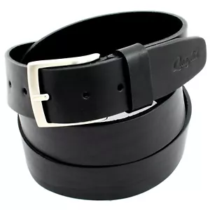 Cintura Nero Pelle Cuoio Vero Uomo Donna Artigianale Made In Italy 4 cm 4,0 - Foto 1 di 12