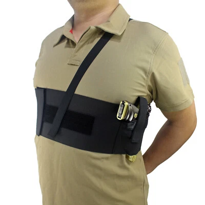 Concealment Underarm Gun Holster Adjustable Size Elastic Shoulder Pistol Holster - Image 1 of 4