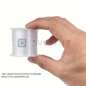 Rotolo Filo di Nylon Trasparente Pesca 0.5mmx20m - Foto 1 di 1