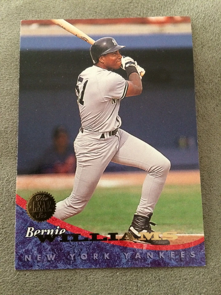 1994 Leaf Bernie Williams Baseball Card #4 New York Yankees - Image 1 of 2