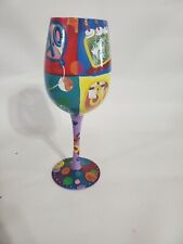 Lolita 40 is the New 30 Birthday Wine Glass Cup Handpainted With Recipe Art 