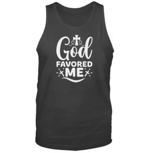 Camiseta sin mangas God Favored Me Christian Religious Bible Church Jesucristo - Imagen 1 de 8