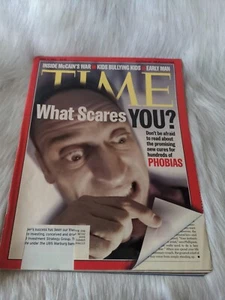 Time Magazine 2. April 2001 Was macht dir Angst? Phobias John McCains Kriegsmobbing - Bild 1 von 9