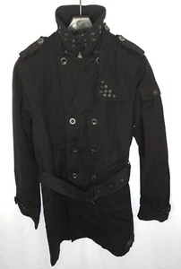 Surplus Black Studded Collar Coat - Picture 1 of 5