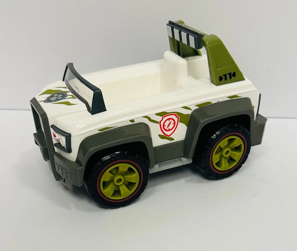 Paw Patrol Rastreador Verde y Blanco Jungle Cruiser Vehículo de Rescate Juguete de Plástico Foto 1 de 4